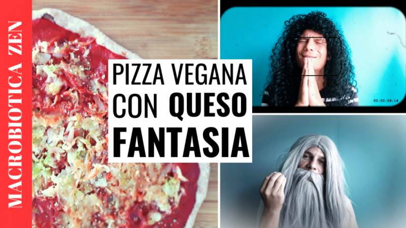 Pizza integral vegana macrobiotica de espelta